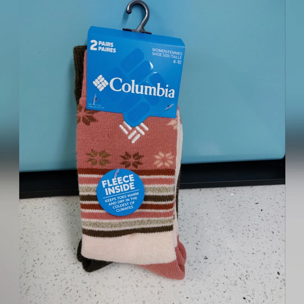 Columbia fleece lined socks 2 Pair.